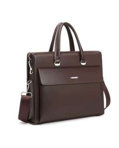 High-quality Men's Business laptop Bag -coffee Brown