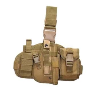 Tactical Thigh Pistol Holster -Brown 