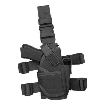 Tactical Thigh Pistol Gun Holster -Black