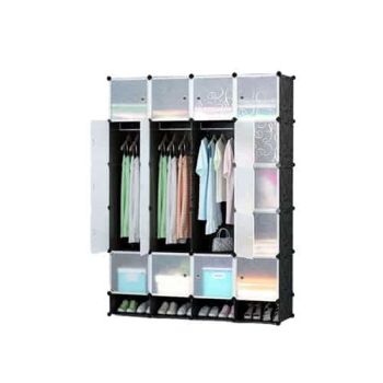 20 Cubes Plastic Wardrobe with 5 shoe rack