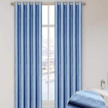 Blackout Curtains High Quality Curtain for Room -Blue 2in1