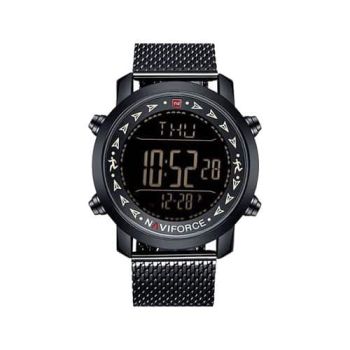 Naviforce 9130 Digital Led Display  Stainless Watch