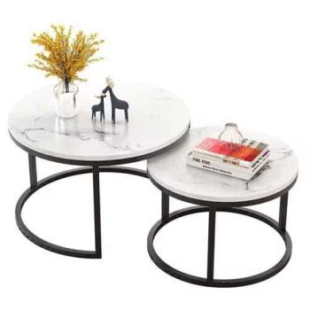 Two Size Living Room Round Smart Coffee Table