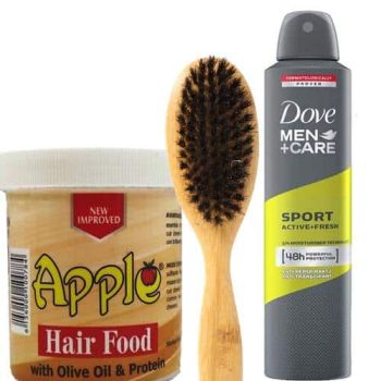 Dove Spray + Brush + Hair Cream