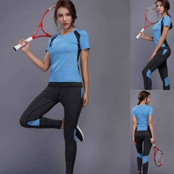 Female Gym Sports Wear-Blue 