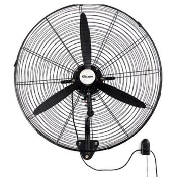 Delron 26" Wall Mount Industrial Fan With Regulator - Black