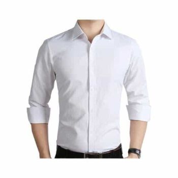 Arare Men's Formal Long Sleeve Shirt Slim fit- white 