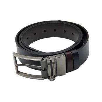 Men’s Leather belt Reversible Pin Buckle (front & back)