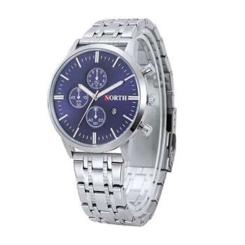 North N-6008 Stainless Analog Quartz Men Casual watch with Date