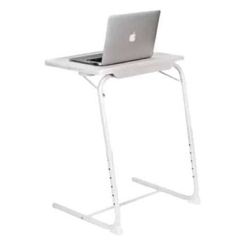 Adjustable Folding Bedside Desk, Couch Trays for Dinner, with 3 Cup Holder