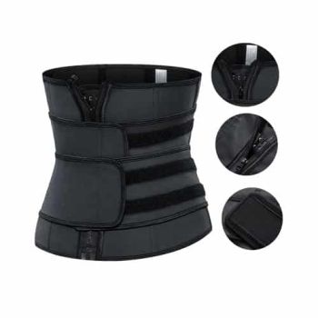 Hook & Zip Double Belt Waist Trainer in Ghana