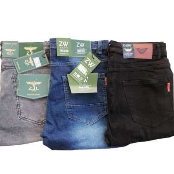 Jeans Trouser  3 Pieces -Black | Blue | G