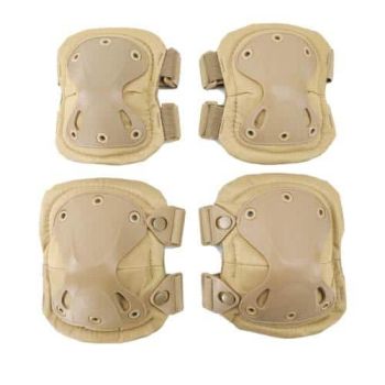 Knee Pads & Elbow Protective Pads Guard - Khaki 