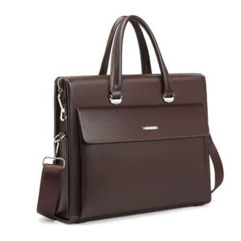 High-quality Men's Business laptop Bag -coffee Brown