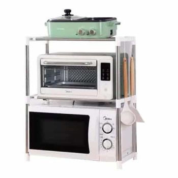 Microwave Oven Rack Double Layer Stainless Steel Microwave Oven Rack 