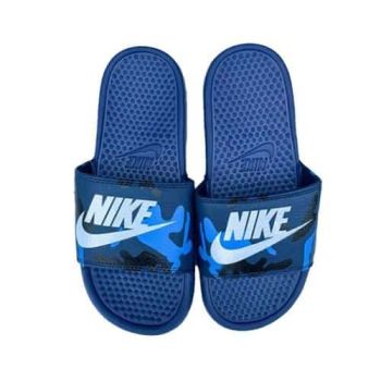 Nike Benassi Blue Pain Splatter Slide