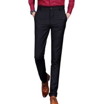 Formal |Office MenTrousers - Black 