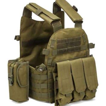 Tactical vest Adjustable Body Armor combat vest- Green