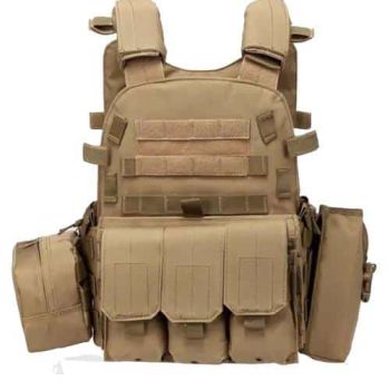 Tactical vest Adjustable Body Armor combat vest- khaki