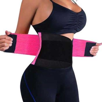 Hot Shapers Waist Trainer/Tummy Trainer Belt -Black/Red