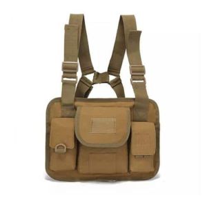 Military Tactical Chest Vest Bag - Khaki